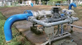 マイクロ水力発電システムの写真