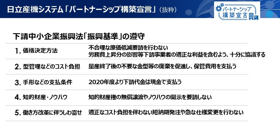 パートナーシップ構築宣言