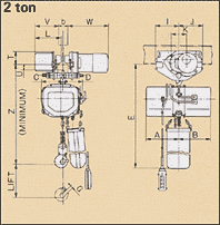 Dimensions : 2 ton