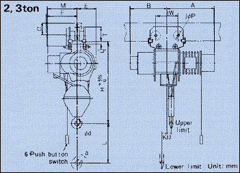 Dimensions : Standard Headroom Type : 2, 3 ton