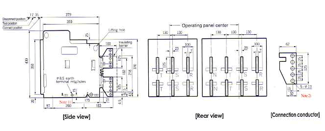 Vertical terminal type (2000-3200A)