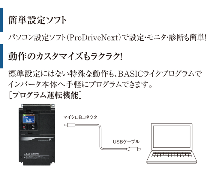 パソコン設定ソフトで簡単カスタマイズ