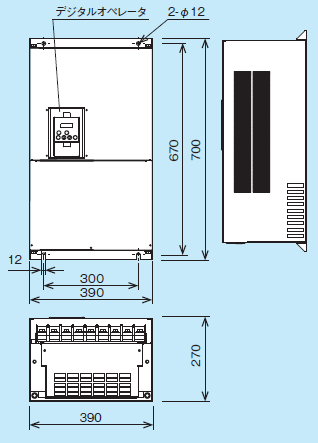 RC700-1100HF 寸法図