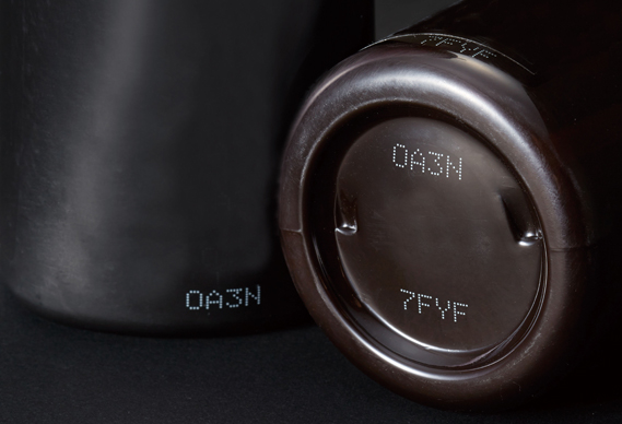 シャンプーボトルへの印字